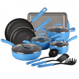 Pots & Pans Set 不粘鍋炊具套裝 Bakeware Set Frying Pans Stock Pots Deep Fry Pan Baking Pans Stay Cool Handles