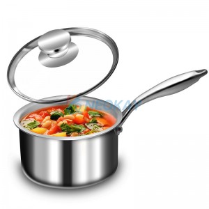 Stainless Steel Saucepan With Steamer Basket 16CM