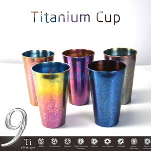 Muticolor Titanium Cups 480ml Ideal for Kids & Adults Reusable Drinking Supplies for Birthday Party Camping Travel Outdoors Durable & Unbreakable