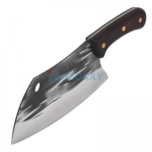 Upgraded Serbian Chef Knife Cleaver Hand Forged Japanese Kitchen Knives Sharp Chopping Full Tang Handle Butcher Knife  Boning Knife