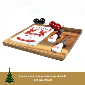 Cutting Boards Marble and Acacia Wood Kitchen Chopping Board Cutting Blocks Fruit Bread Cheese Steak Pizza Serving Tray Tableware Dinner Plate