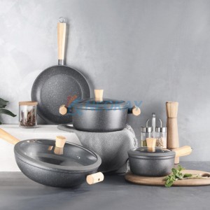 Aluminum Cookware Sets Cookware Non Stick Pot and Pan Cookware Set with Bakelite Handle
