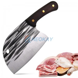 Кованый кухонный нож мясника ручной работы Сербский нож шеф-повара Full Tang