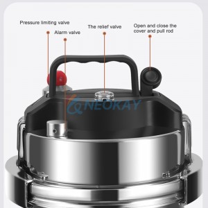 Pressure Cooker Kitchen Pressure Cooker Suitable for Induction and Stove-top 304 Stainless Steel Cookware with Easy Opening&Closing Lid