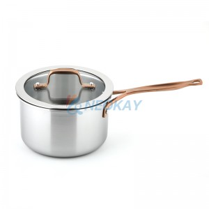 Stainless steel cookware 7pcs set Stainless Cookware Set Pots and Pans 3-Ply Stainless Steel