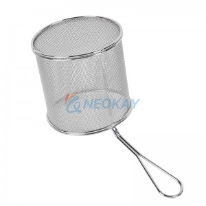 Stainless Steel Deep Fryer Pot High Detachable Small for Fries Party